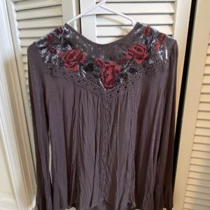 Alter’d state long sleeve dress top